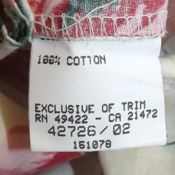 JESSICA MCCLINTOCK/GUNNE SAX Dress, XS, Pink/red floral, Open Shoulder/Bows - Picture 10 of 11